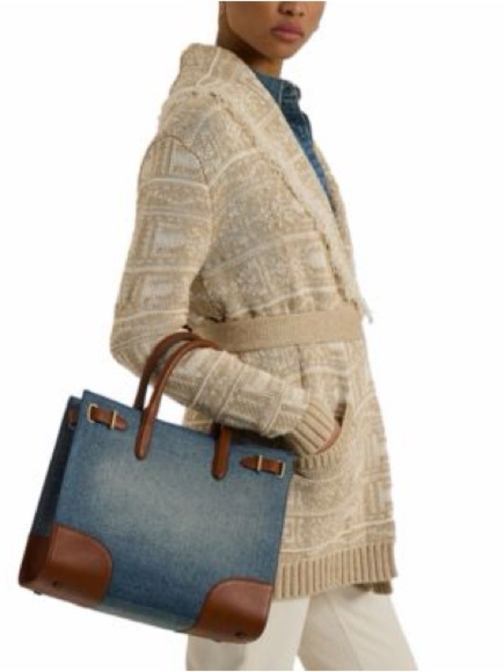 Ralph Lauren denim bag - Picture 3 of 5